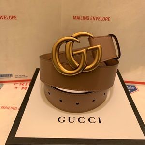 baby pink gucci belt